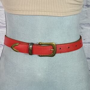 Vintage Capezio red leather belt